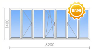 Теплое остекление лоджии в И-700А Теплое остекление лоджии в И-700А