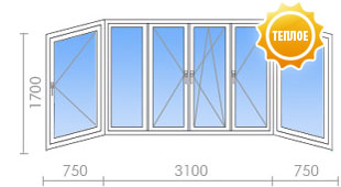 Теплое остекление лоджии в II-29 Теплое остекление лоджии в II-29